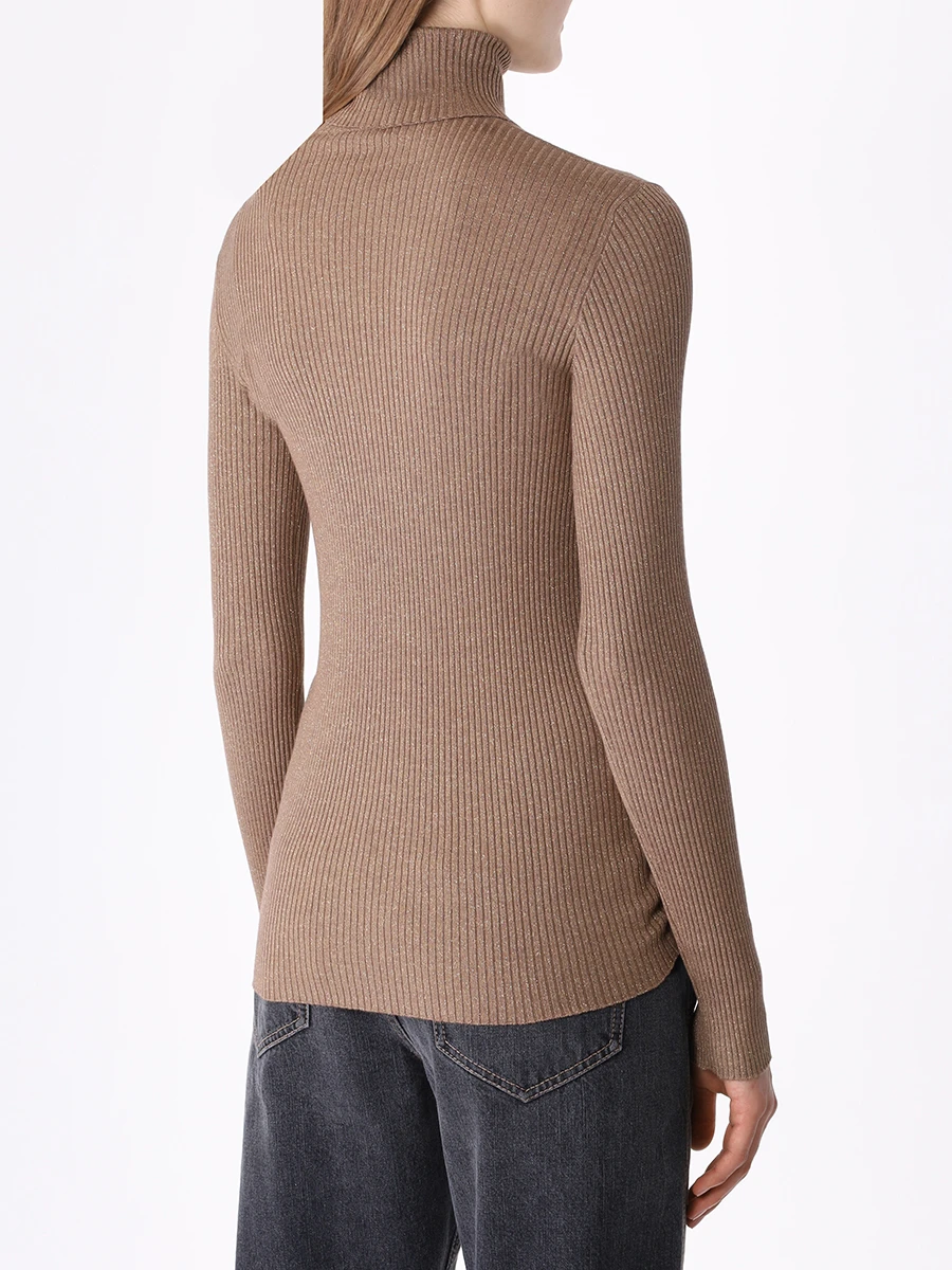 Водолазка кашемировая BRUNELLO CUCINELLI M41822903 C8720 Коричневый  Фото 3