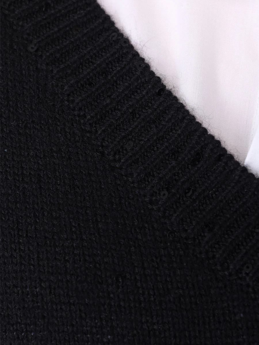 

Пуловер кашемировый, Черный, M73539902 C101