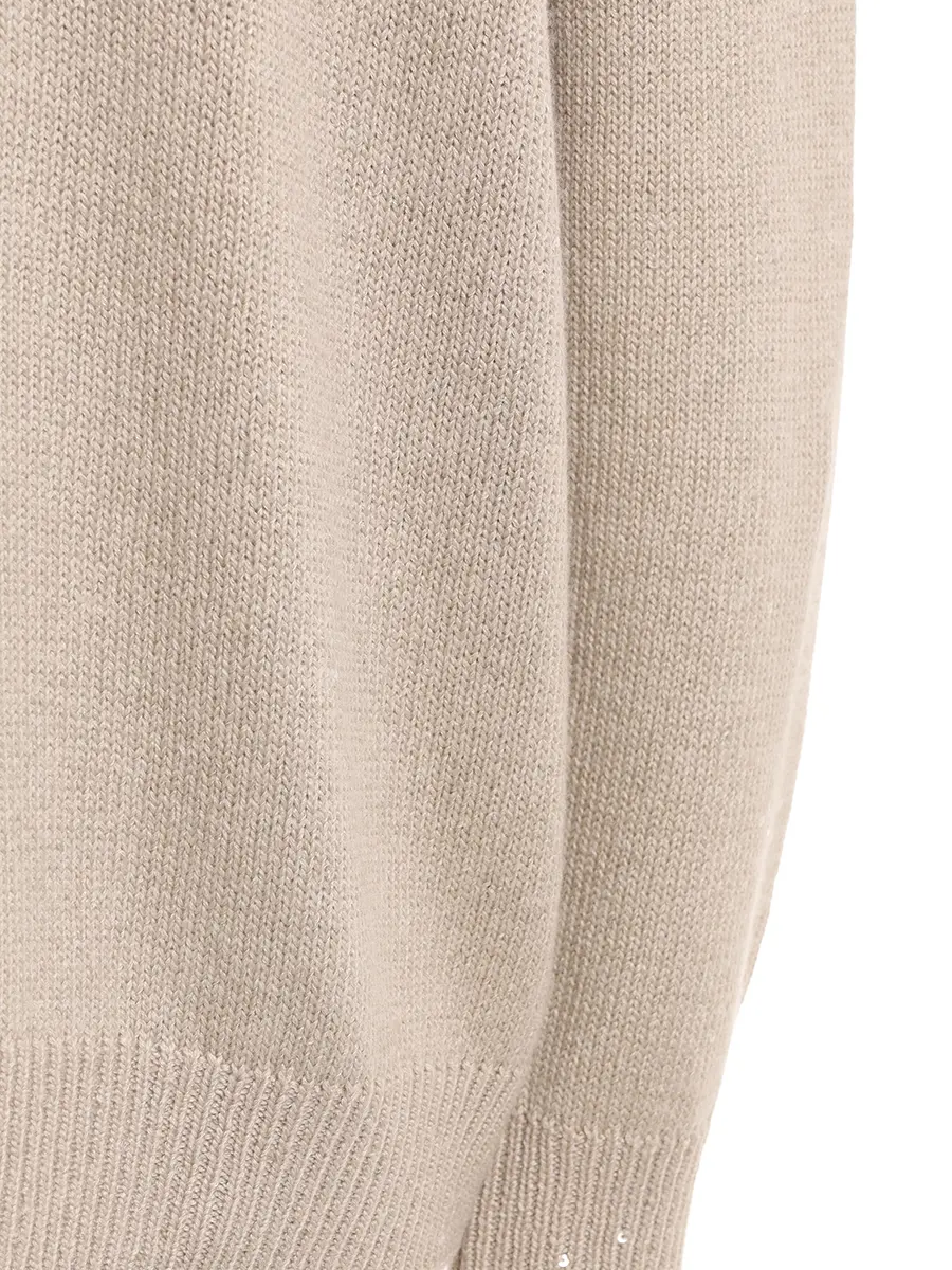 Пуловер кашемировый BRUNELLO CUCINELLI M73539902 C9504 Бежевый  Фото 3
