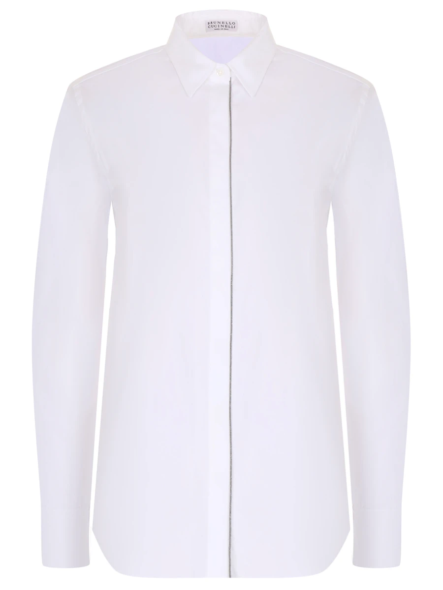 Рубашка хлопковая BRUNELLO CUCINELLI M0091MA206 C159 Белый 