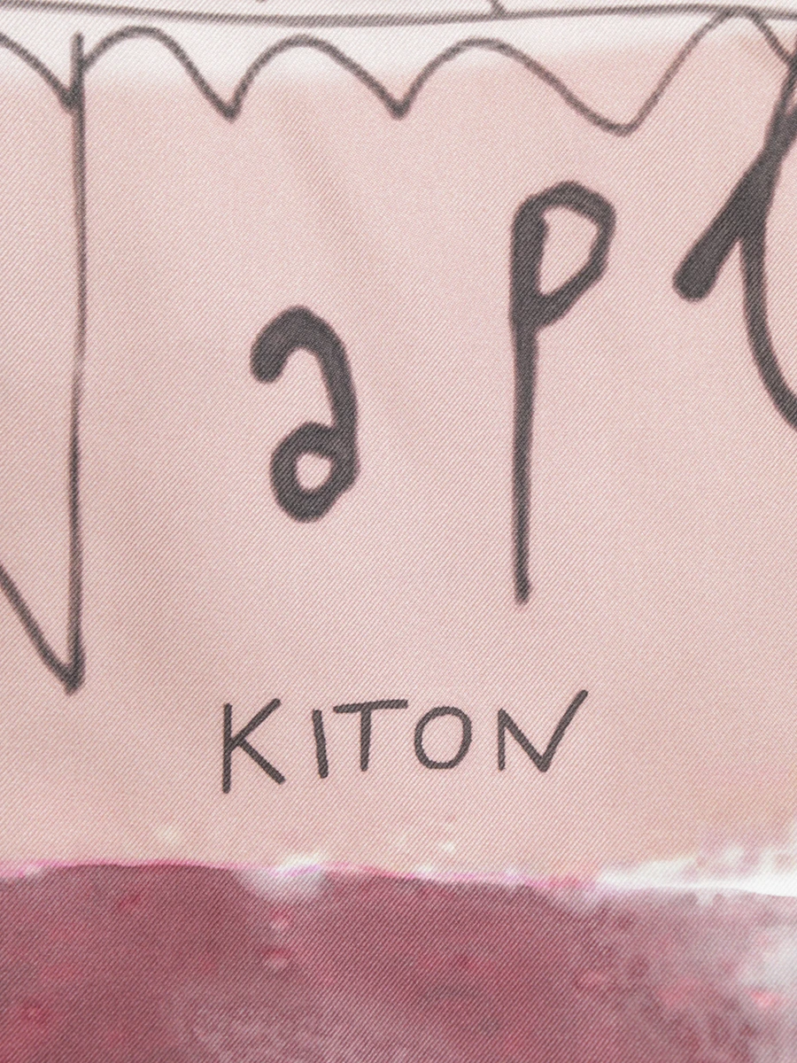 Платок шелковый KITON D53754 XC502823, размер Один размер, цвет мультиколор - фото 3