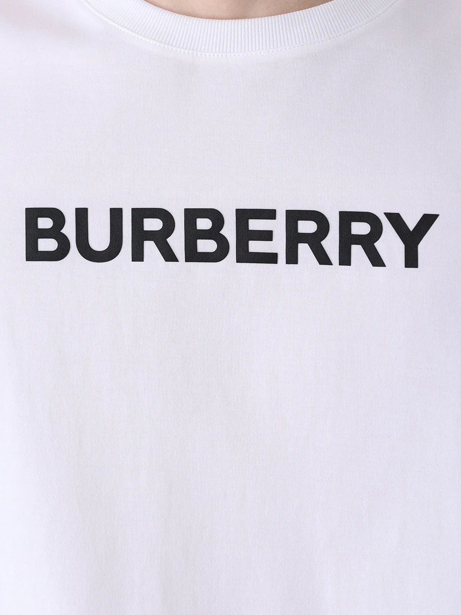 Футболка хлопковая BURBERRY 8055309 Белый  Фото 5