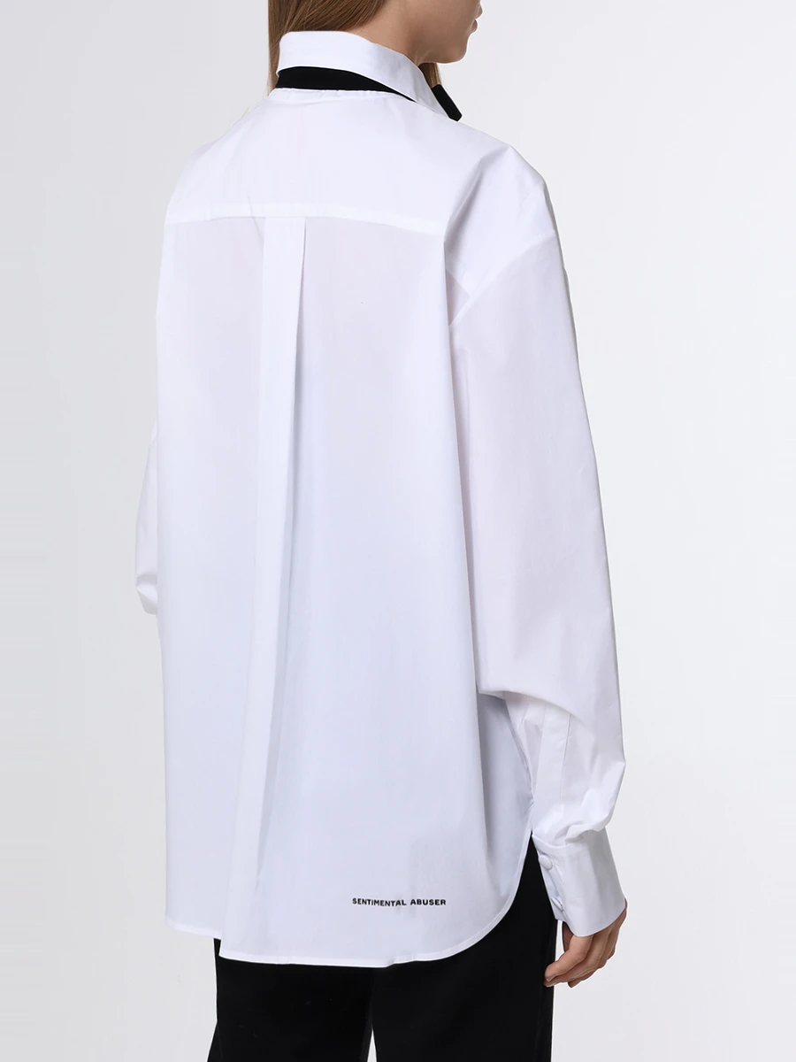 Рубашка хлопковая 404NOTFOUND 122901, размер 42, цвет белый - фото 3