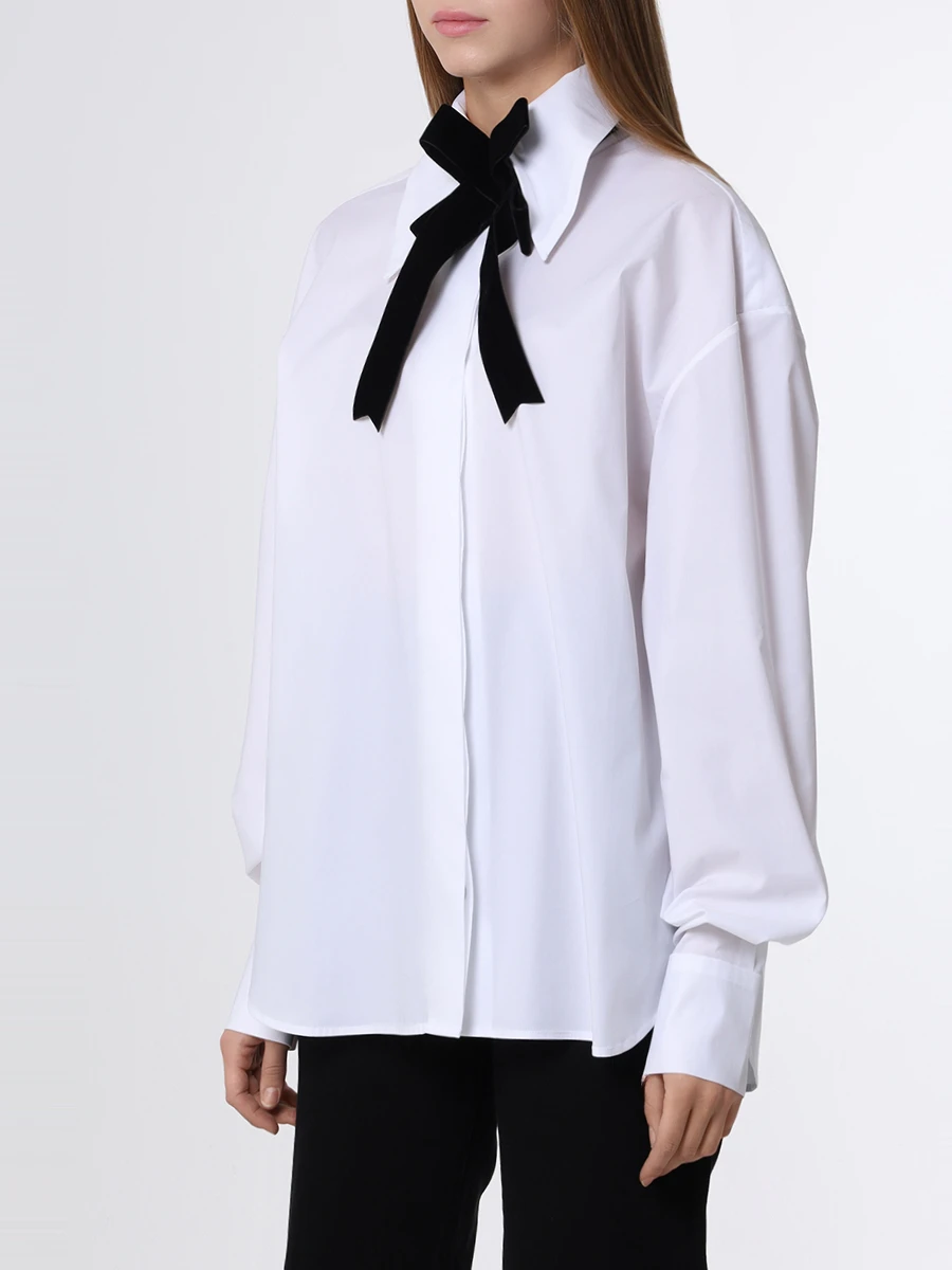 Рубашка хлопковая 404NOTFOUND 122901, размер 42, цвет белый - фото 4
