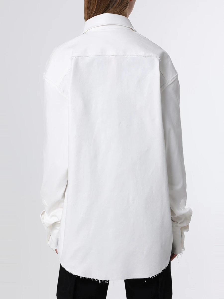 Рубашка хлопковая 404NOTFOUND 122801 ММ, размер 42, цвет белый - фото 3