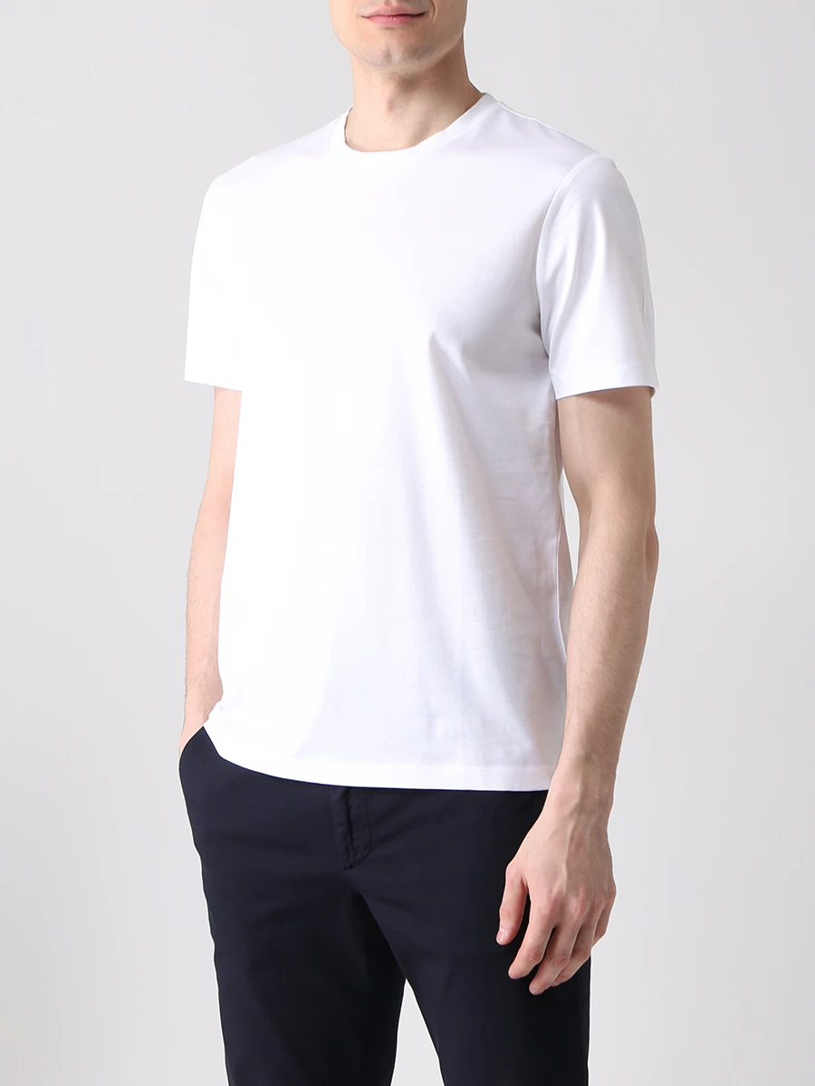 Футболка хлопковая BOSS 50468395/100 Белый  Фото 4