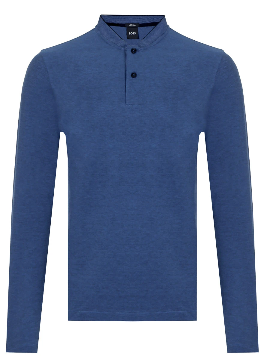 

Поло Slim Fit хлопковое, Синий, 50481747/404