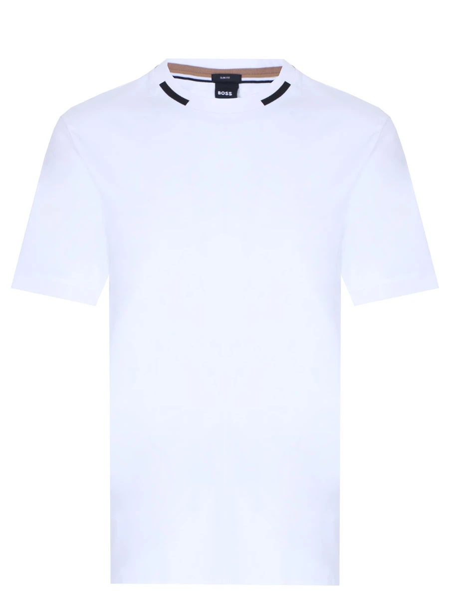 

Футболка Slim Fit хлопковая, Белый, 50477306/100