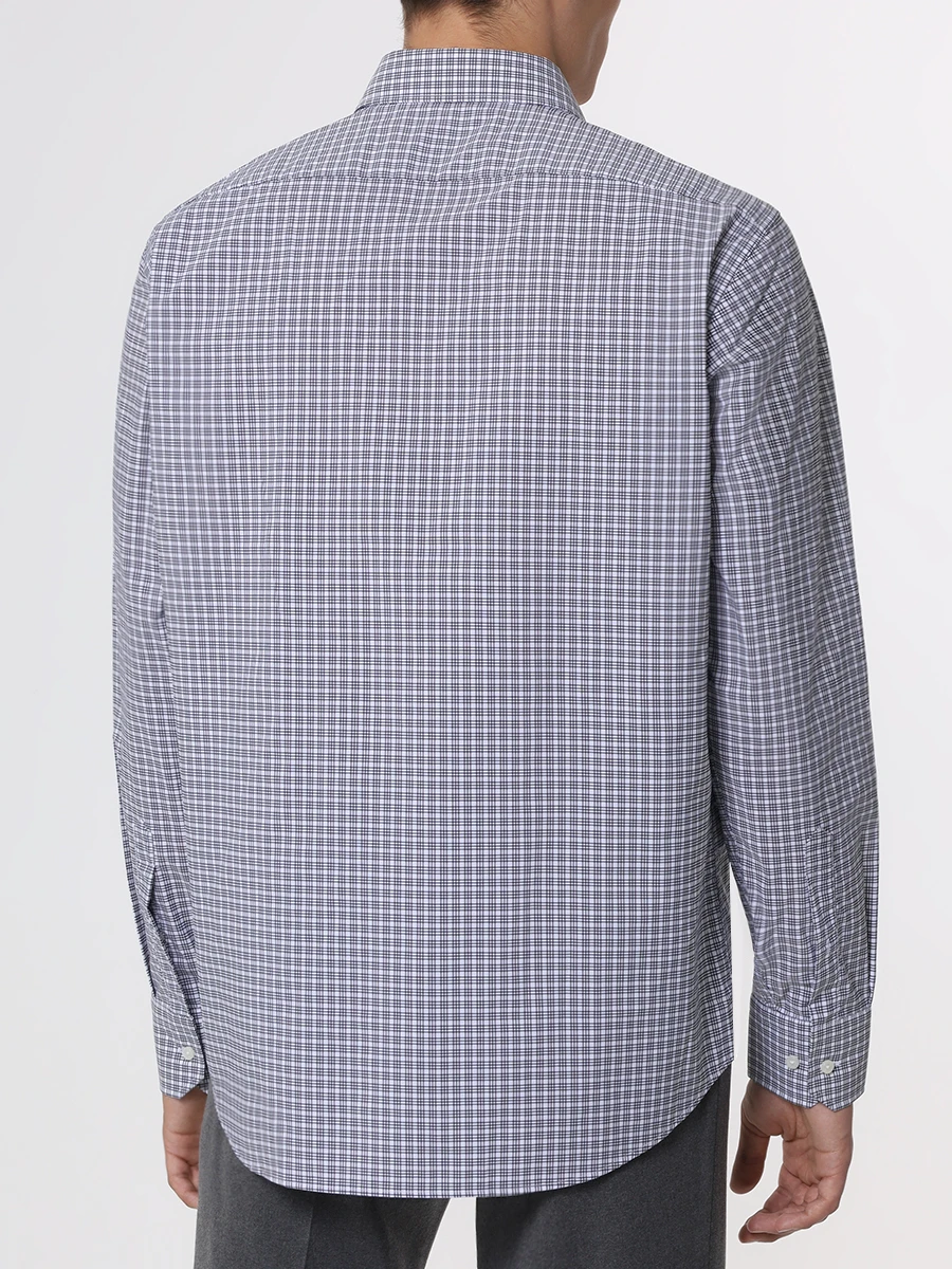 

Рубашка Regular Fit в клетку, Синий, 50490335/404