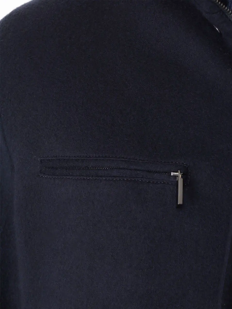 Полупальто двустороннее KITON UW1624 V0319C07 Синий  Фото 5