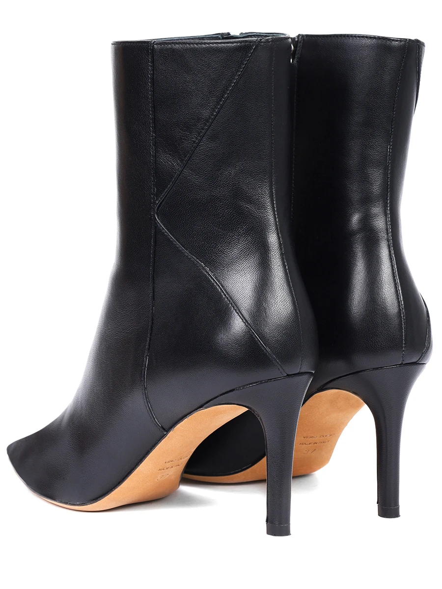 

Ботильоны кожаные, Черный, D56823 XC501703