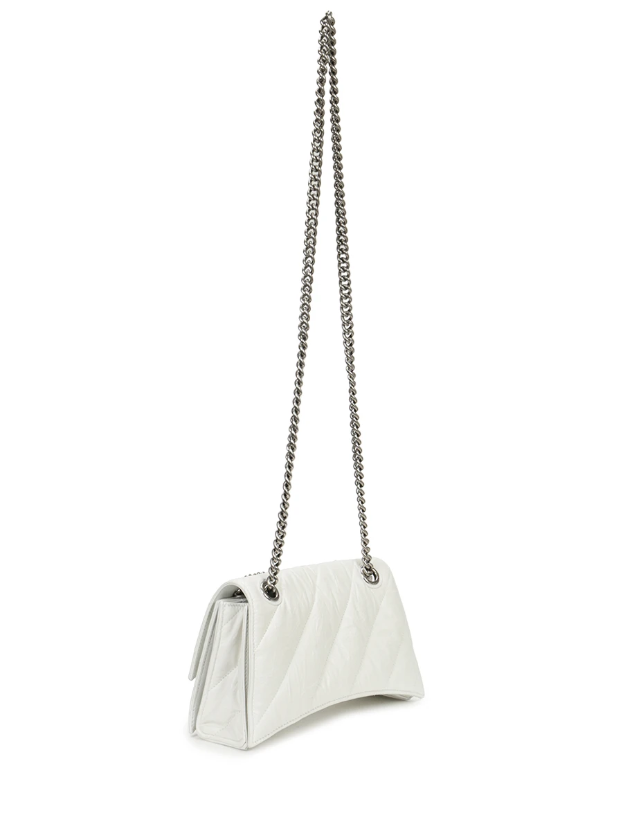 Сумка кожаная Crush BALENCIAGA 716351210J0/9001 Белый  Фото 3