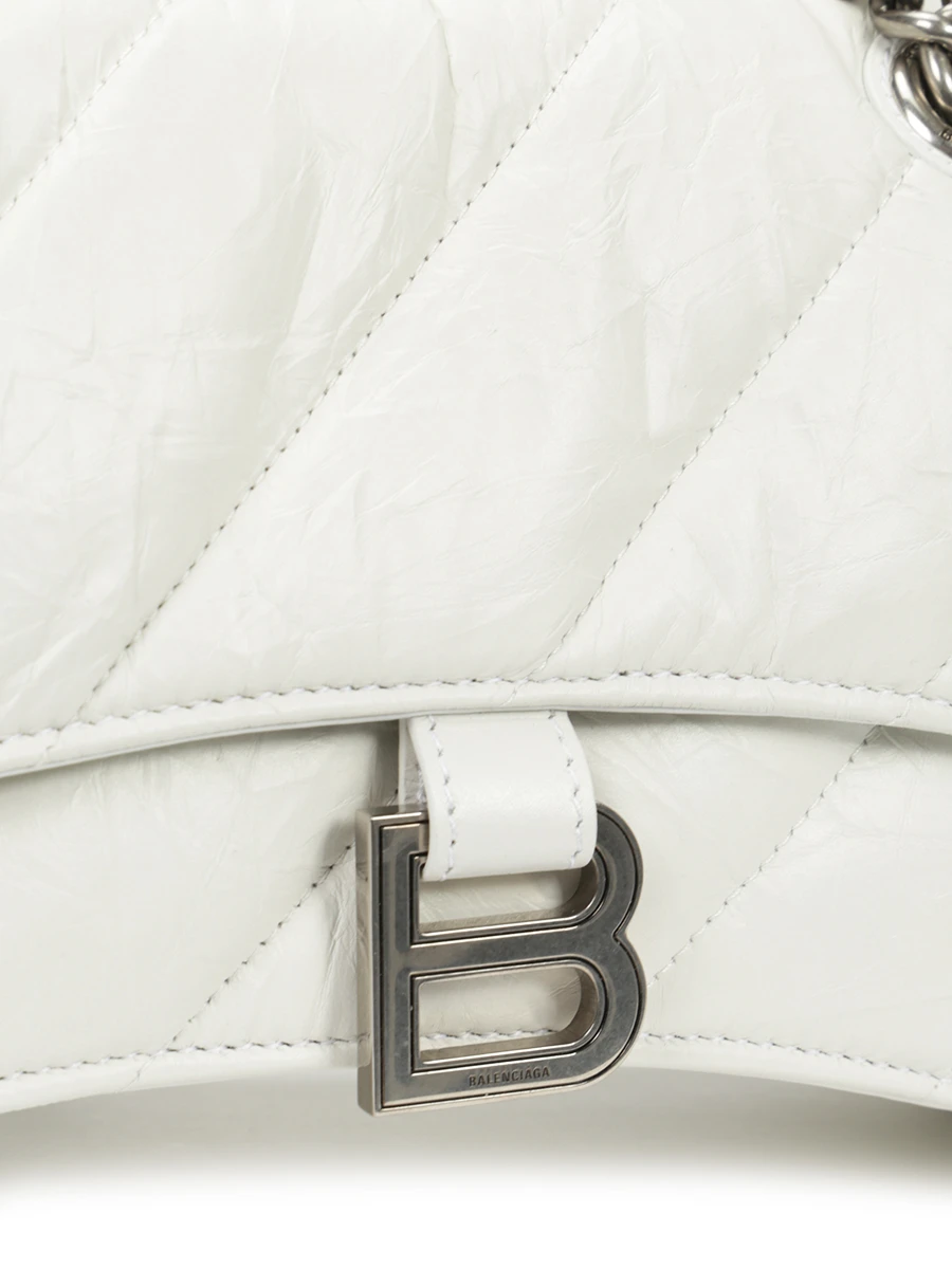 Сумка кожаная Crush BALENCIAGA 716351210J0/9001 Белый  Фото 5