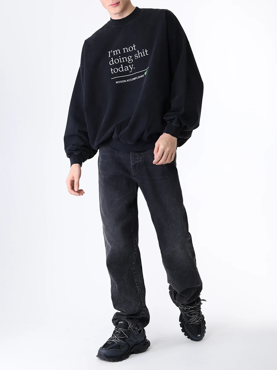 

Толстовка хлопковая, Черный, UE63CN160B BLACK