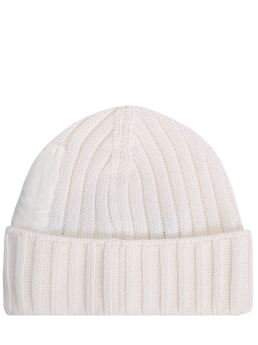 Шапка шерстяная CP COMPANY 15CMAC300A-005509A/103 BEANIE Бежевый  Фото 2