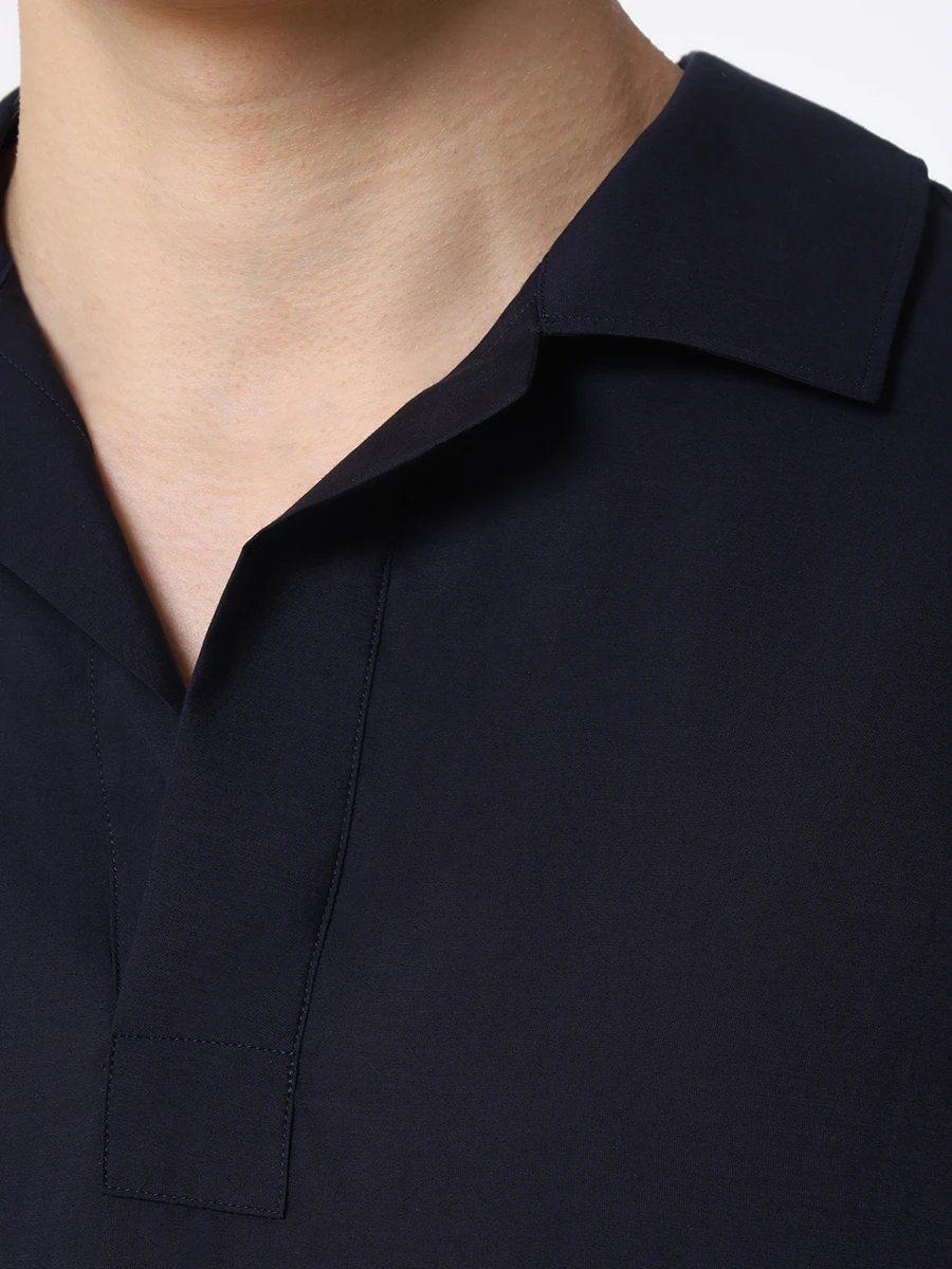 Рубашка Regular Fit из лиоцелла GIORGIO ARMANI 3WGCC07H T03K4 UBWF Темно Синий  Фото 5