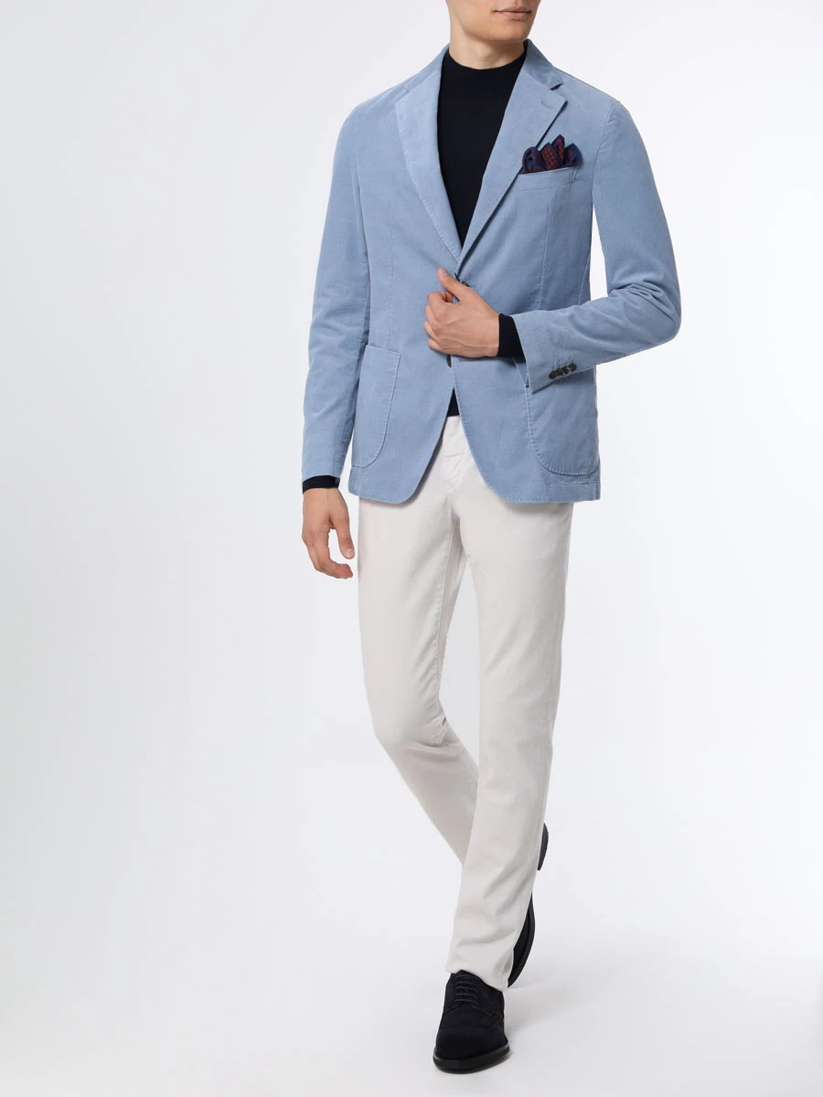 Пиджак Shaped Fit вельветовый WINDSOR GIRO-W10015954/450 Голубой  Фото 2
