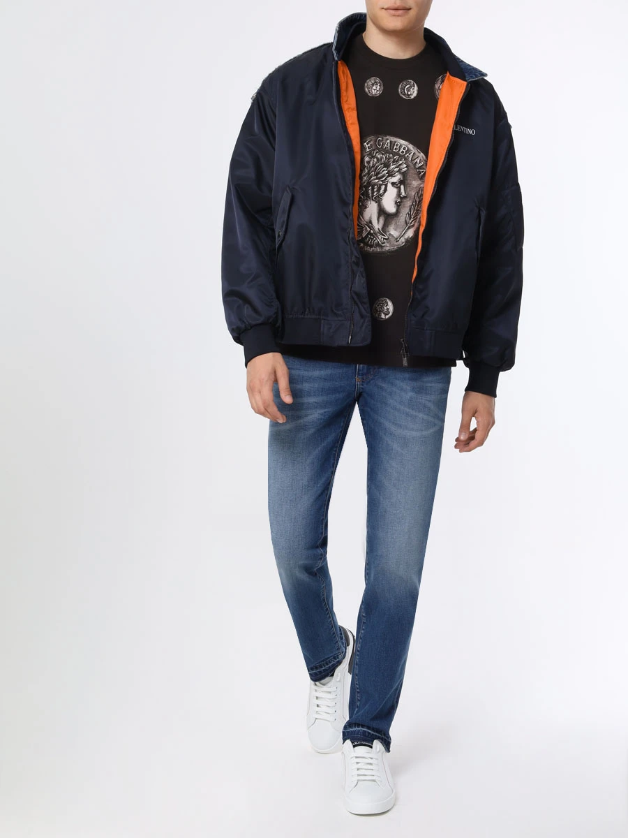 Футболка хлопковая DOLCE & GABBANA G8PN9T HI79Q HM4RF Черный  Фото 2