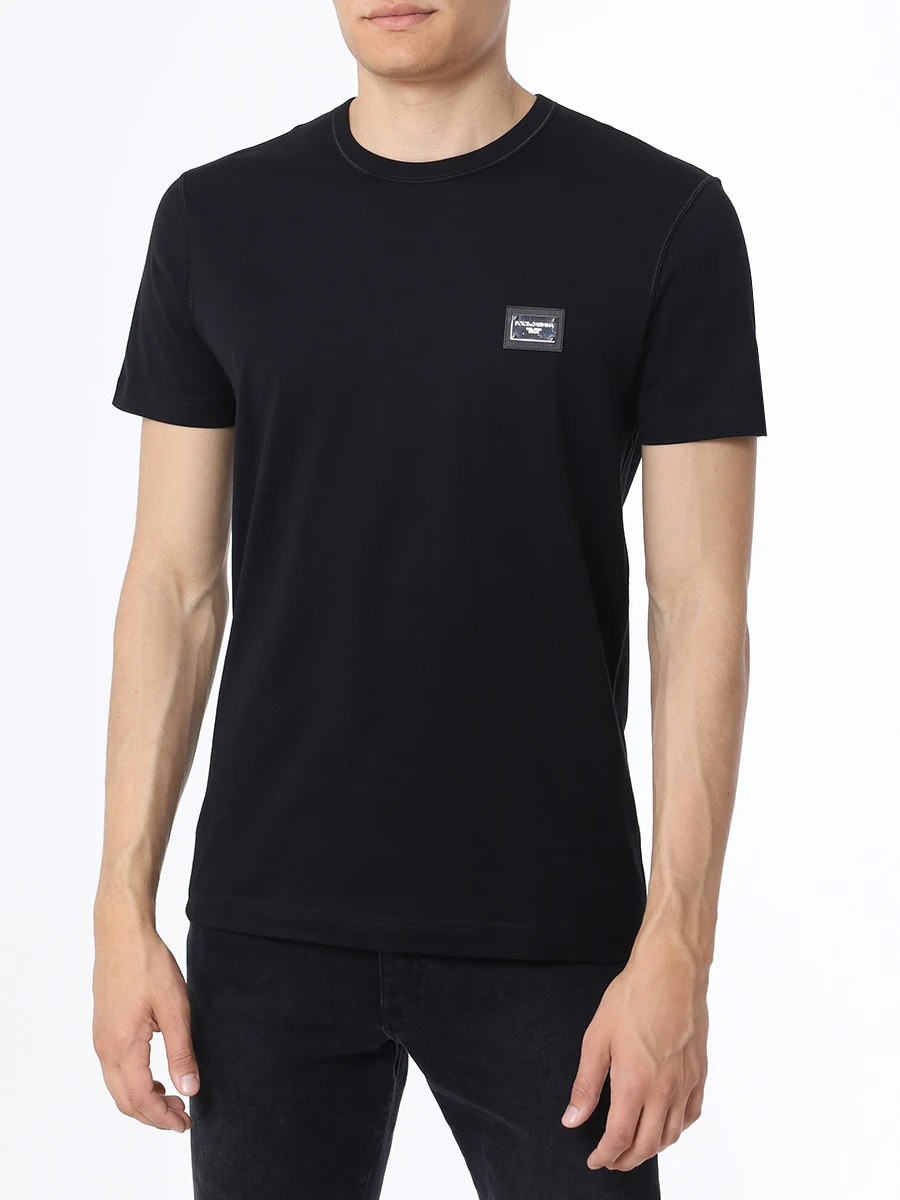 

Футболка хлопковая, Черный, G8PT1T G7F2I N0000