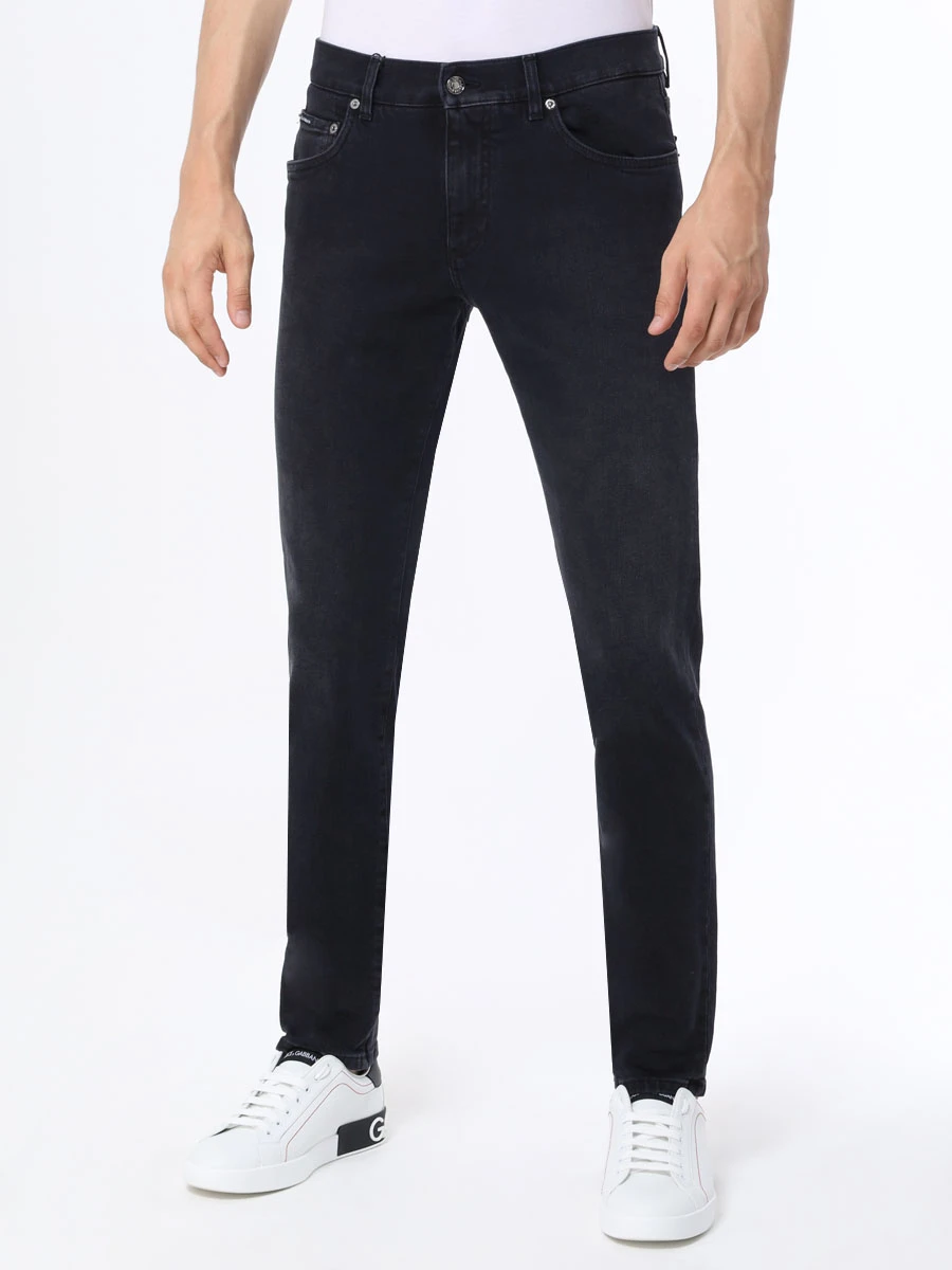 

Джинсы Slim Fit хлопковые, Черный, GY07CD G8HW4 S9001