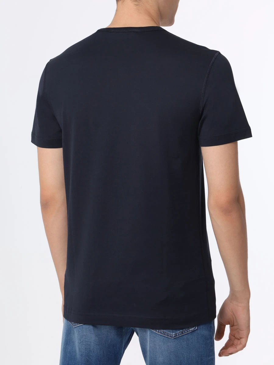 Футболка хлопковая DOLCE & GABBANA G8PT1T G7F2I B0665 Синий  Фото 3