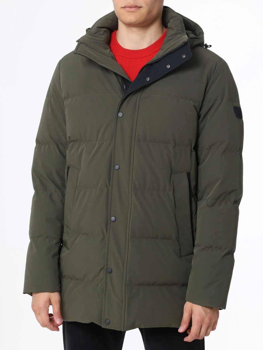 Пуховик стеганый PAUL & SHARK 13312008/089 Зеленый  Фото 4