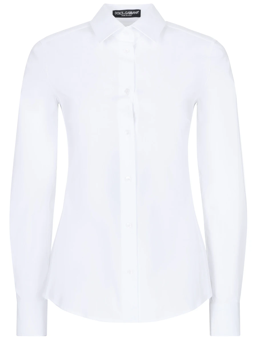 Рубашка хлопковая DOLCE & GABBANA F5G19T FUEEE W0800, размер 50, цвет белый - фото 1