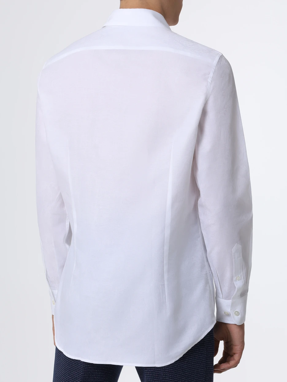

Рубашка Slim Fit хлопковая, Белый, 12908/3112/990
