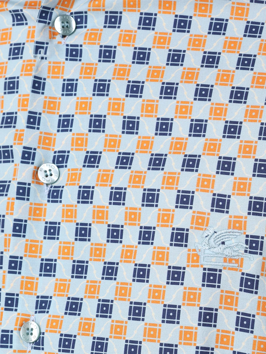Рубашка Slim Fit хлопковая ETRO U1K526/5741/250, размер 58, цвет оранжевый U1K526/5741/250 - фото 5