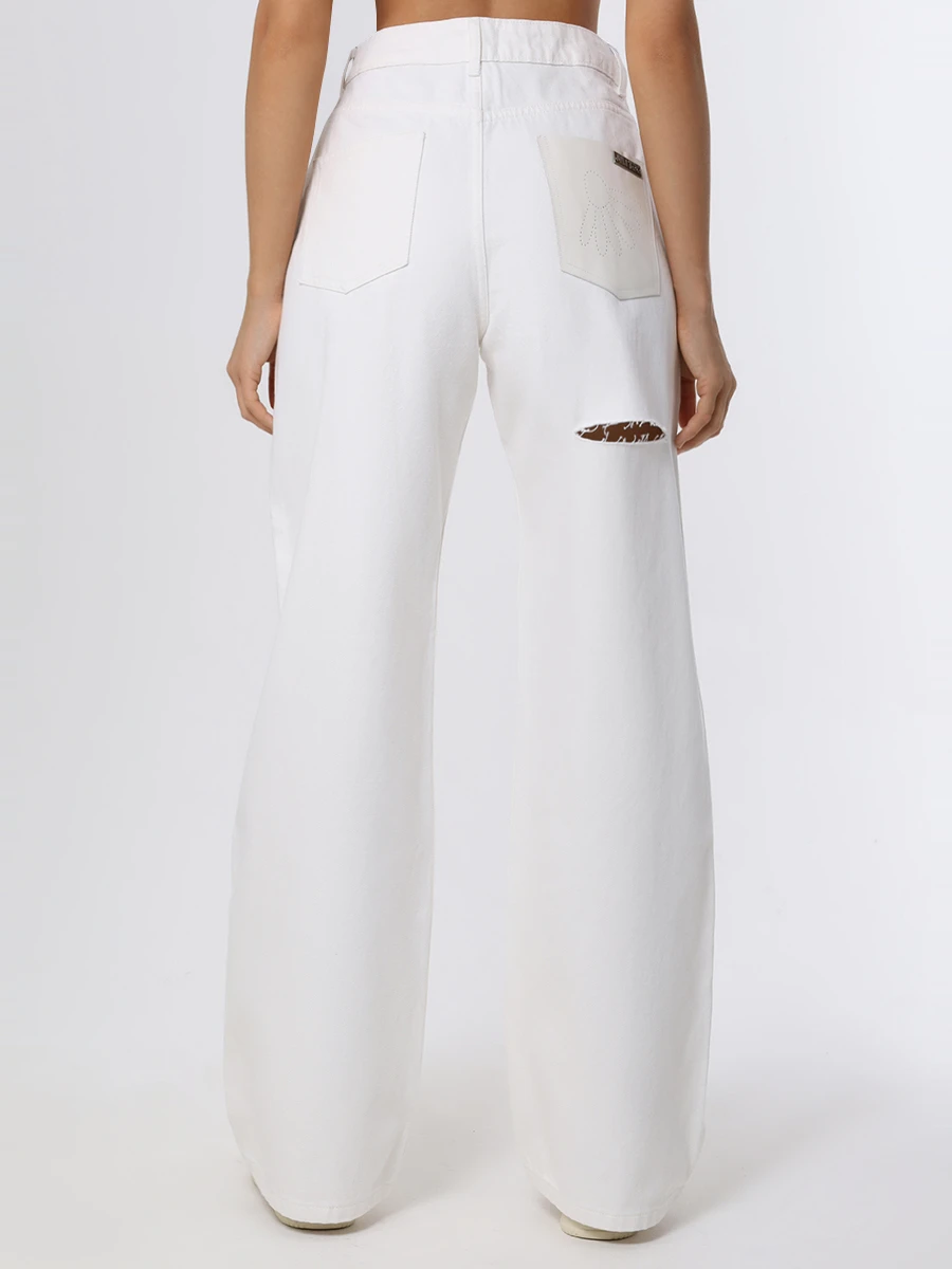 

Джинсы хлопковые, Белый, White с карманом