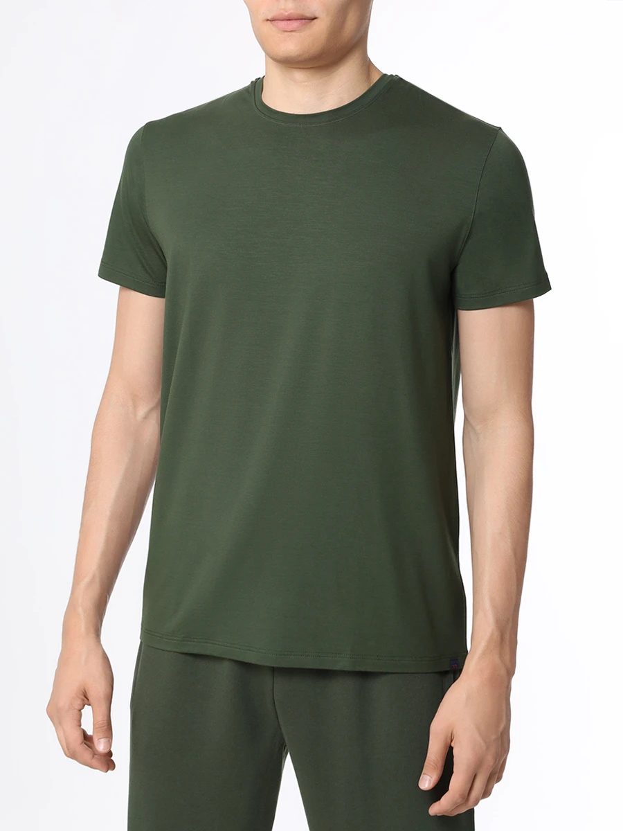 

Футболка из модала, Зеленый, 3048-BASE015GRE