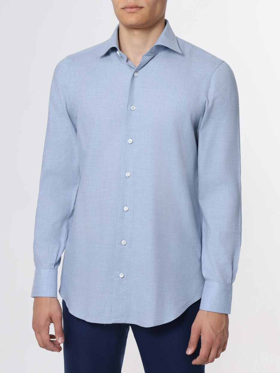 

Рубашка Regular Fit хлопковая, Голубой, CAU27 A23CM32 003