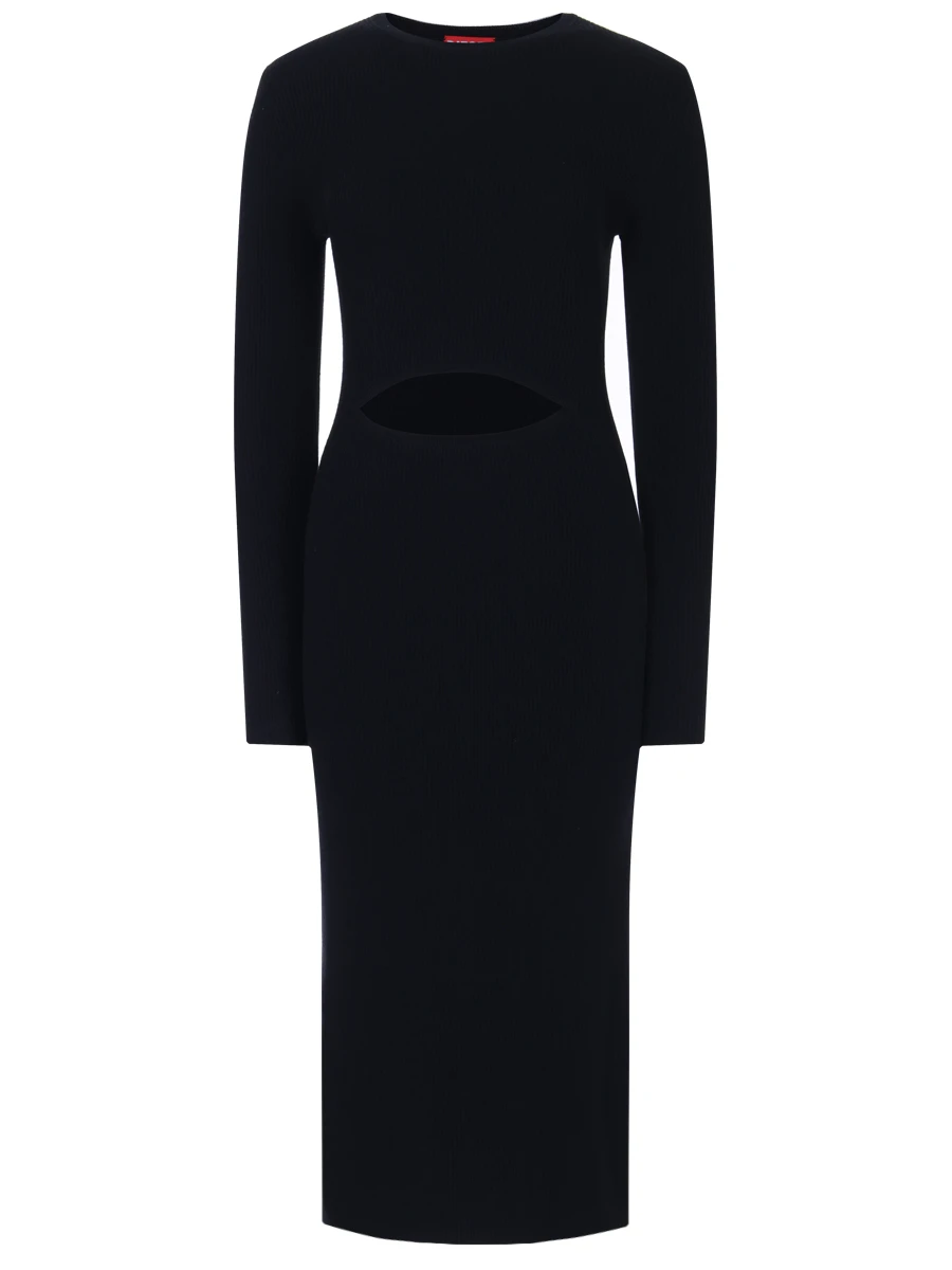 Платье из шерсти и вискозы DIESEL A111760BMAI9XX, размер 42, цвет черный - фото 1