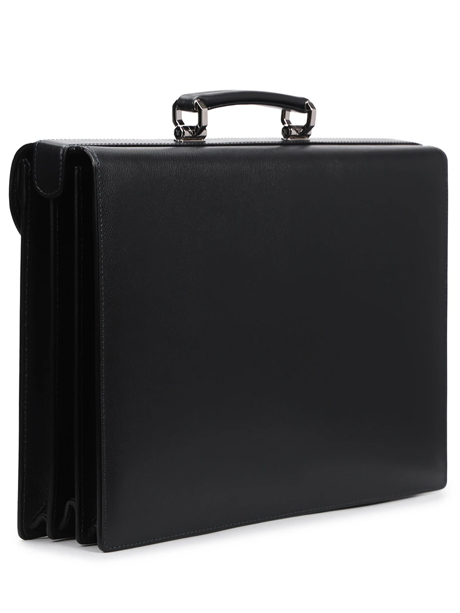 Портфель кожаный ARTIOLI MERCURIO RIBDES, размер Один размер, цвет черный - фото 3