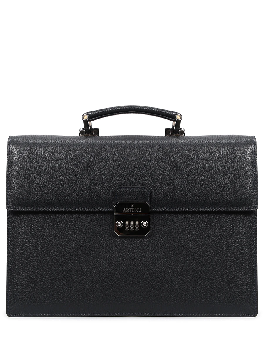 Портфель кожаный ARTIOLI CIRO ALCE, размер Один размер, цвет черный - фото 1