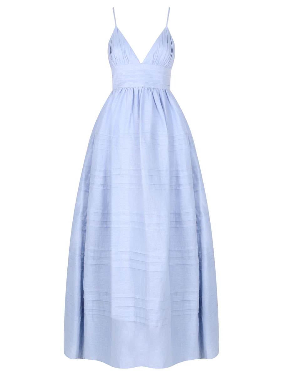 

Платье льняное, Голубой, DELPHINIUM LINEN