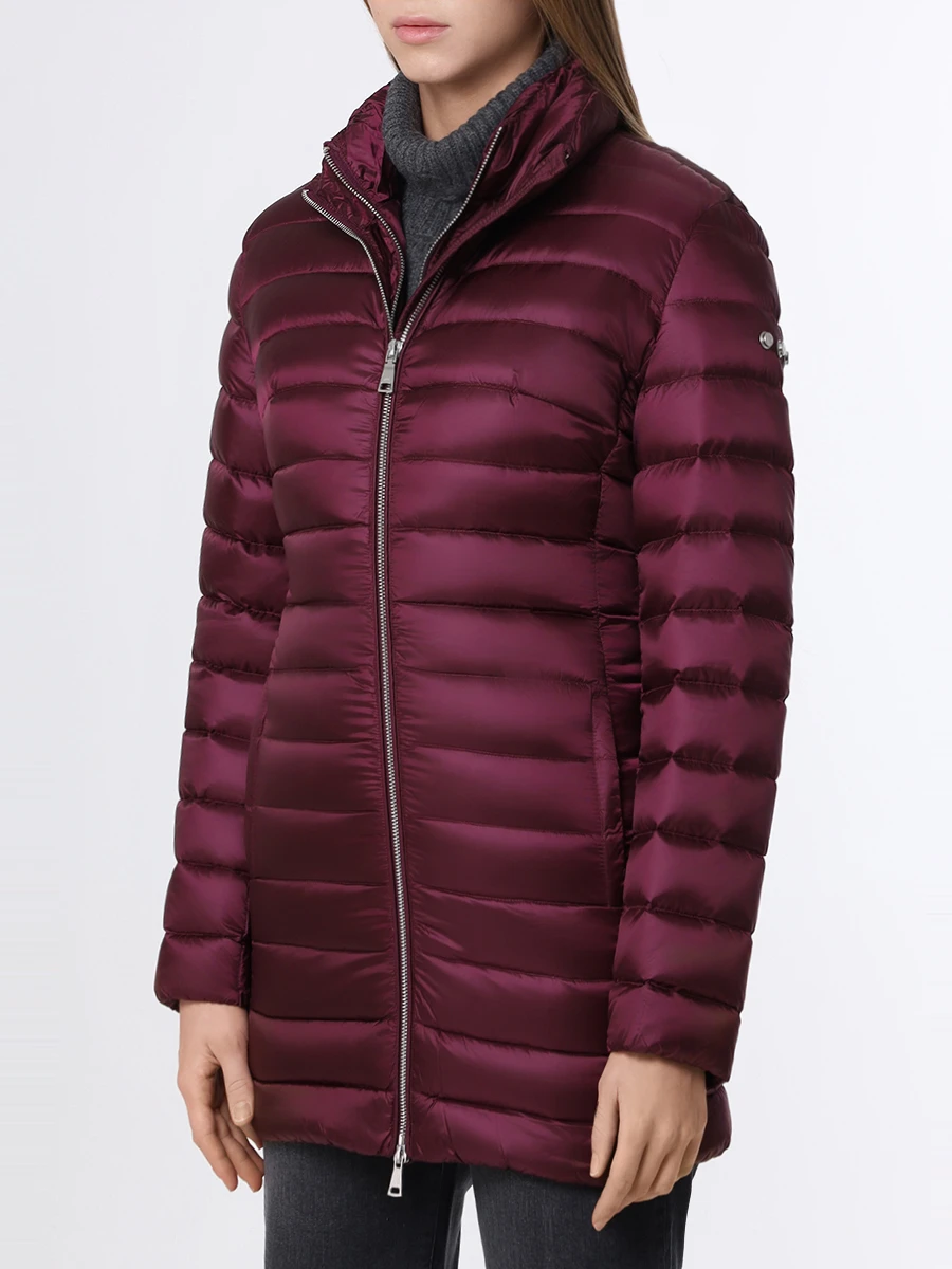 Пуховик стеганый ADD 8AW334 2905 Бордовый  Фото 4