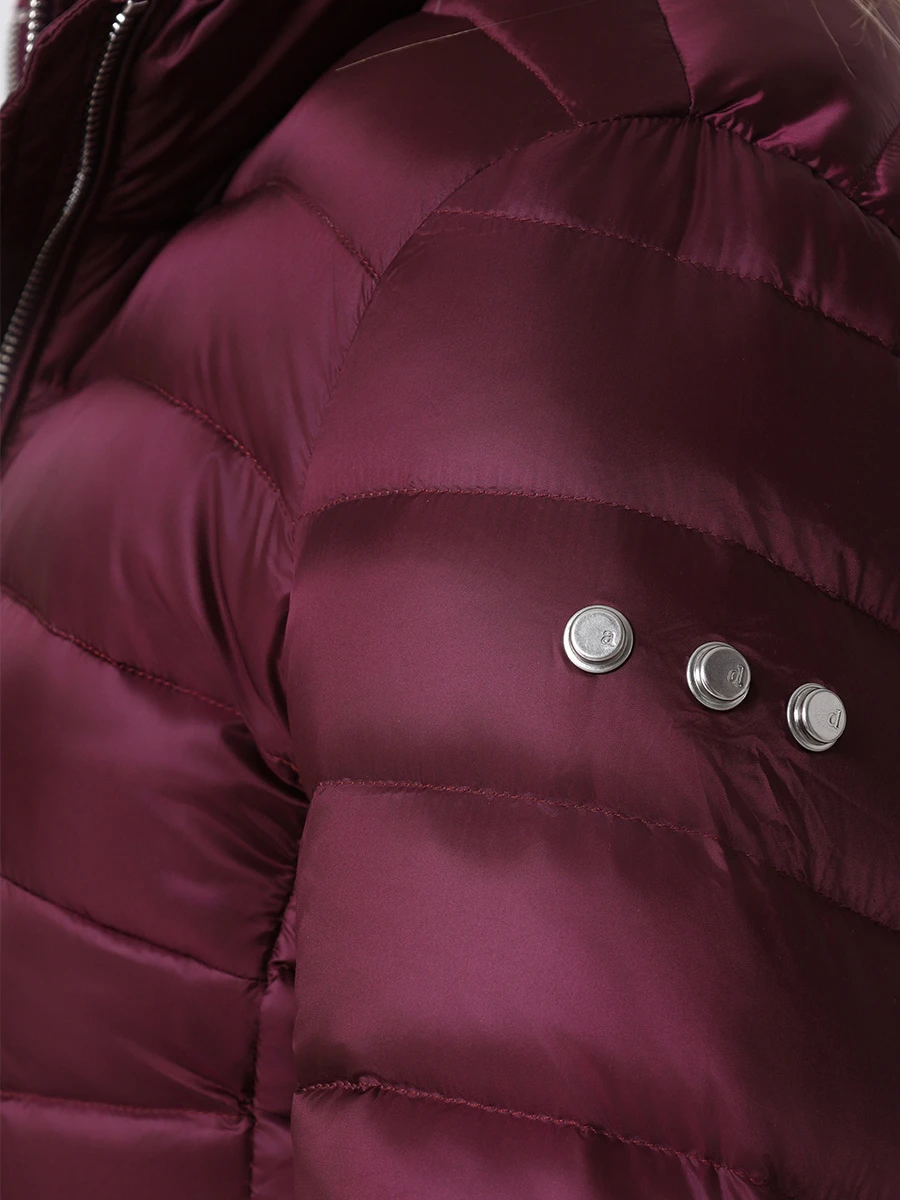 Пуховик стеганый ADD 8AW334 2905 Бордовый  Фото 5