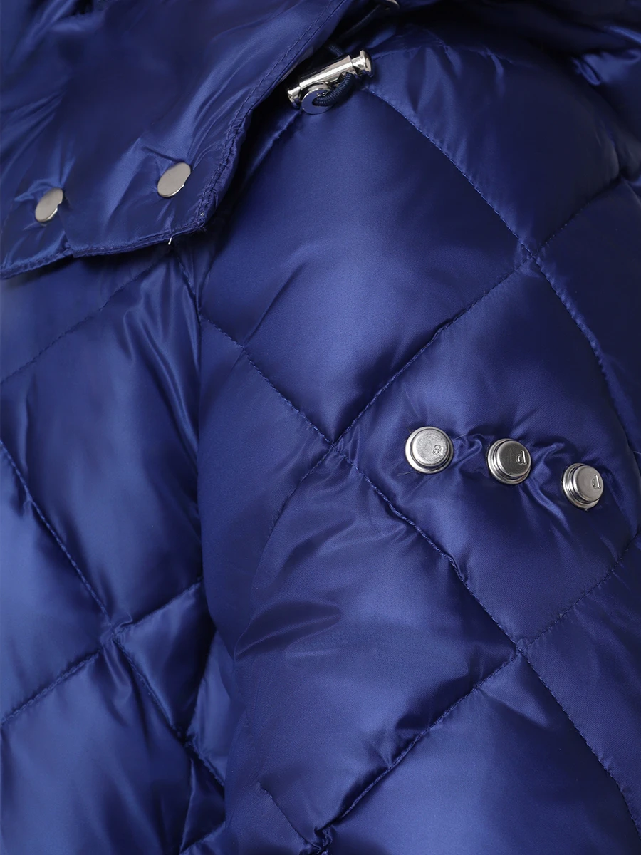 Пальто стеганое пуховое ADD 8AW339 3700 Синий  Фото 5
