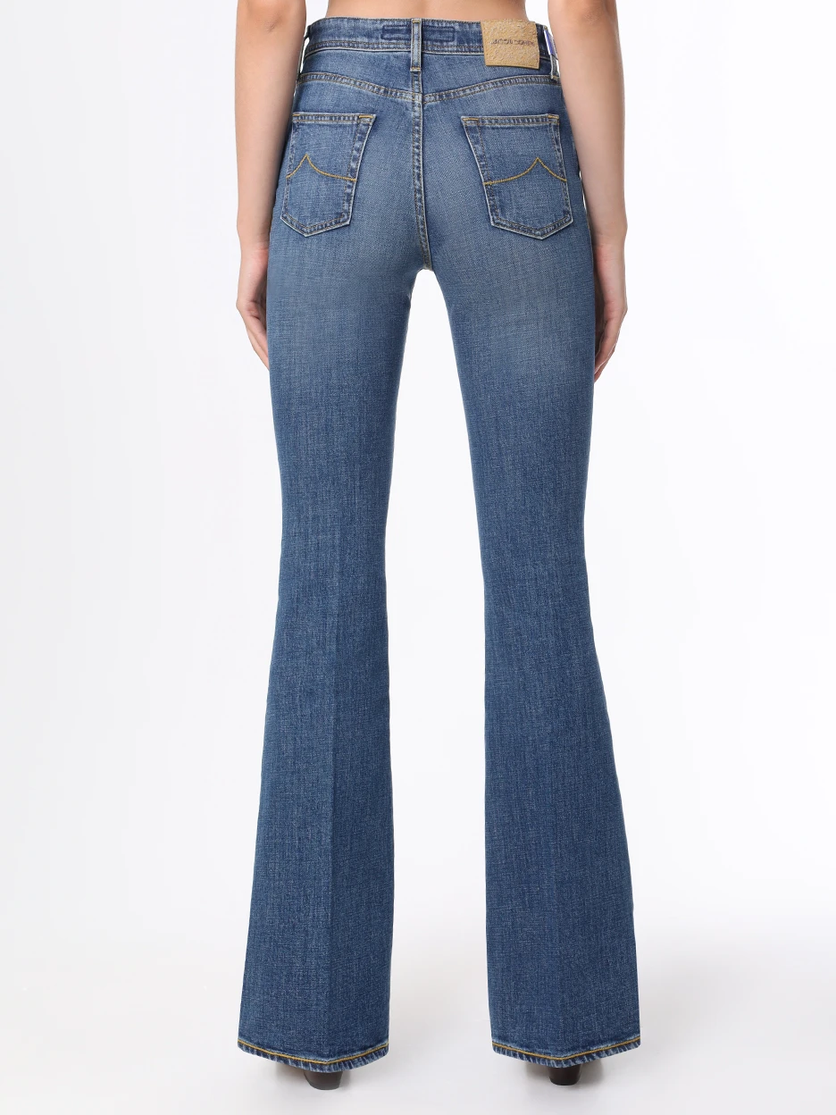 

Джинсы-клеш хлопковые, Синий, VQ010 26 S3889 237F