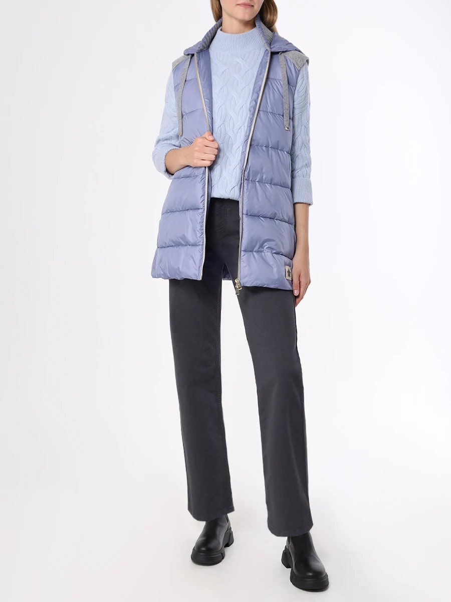 Джемпер кашемировый MIR CASHMERE cwn22-022 Светлый Голубой  Фото 2
