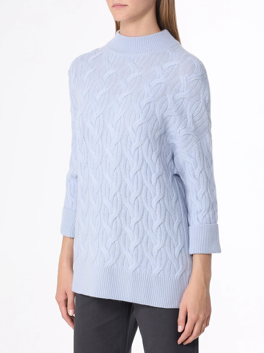Джемпер кашемировый MIR CASHMERE cwn22-022 Светлый Голубой  Фото 4