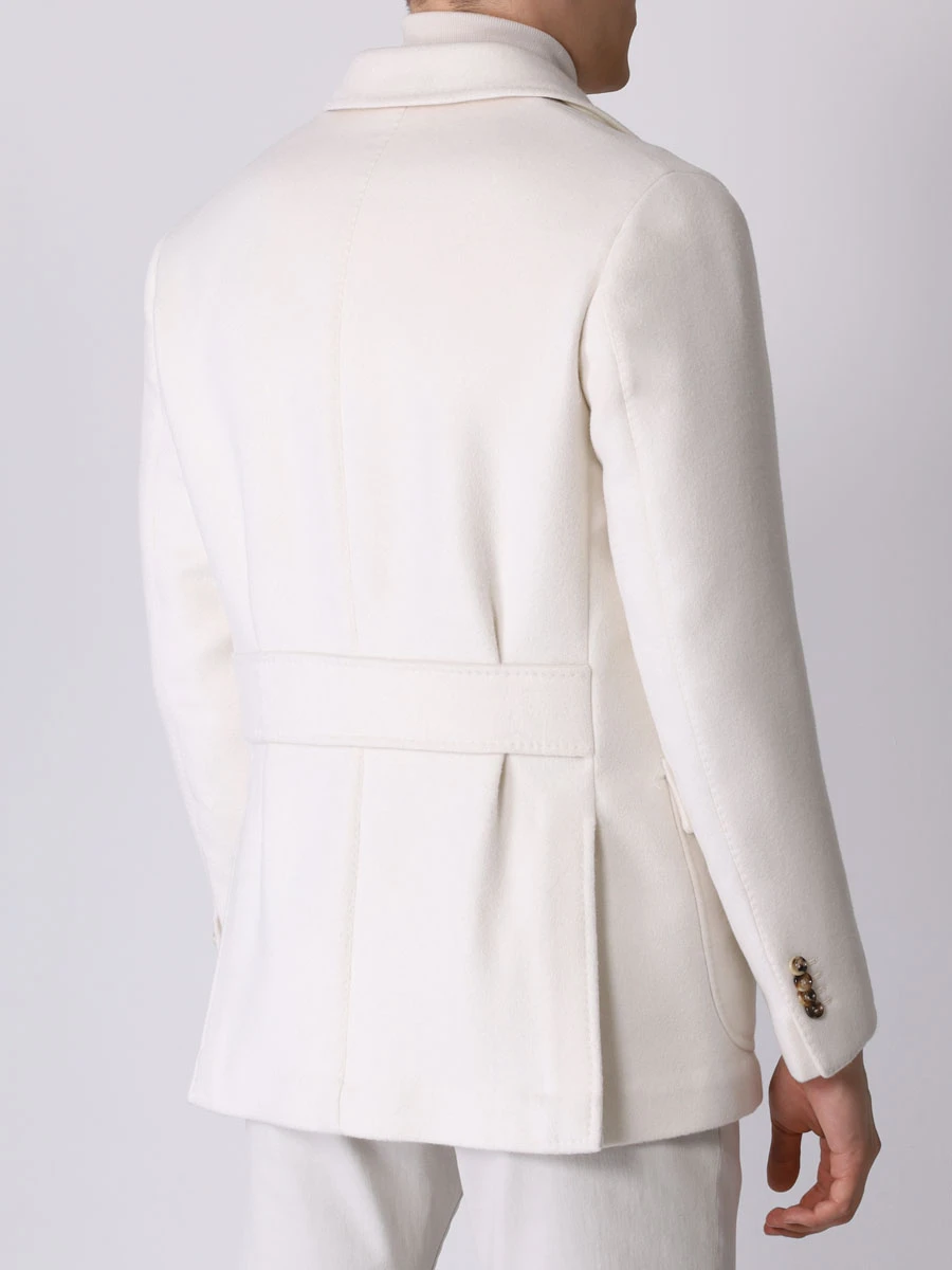 Полупальто шерстяное STILE LATINO GUTRIPOLI CDM220506 N05 Белый  Фото 3