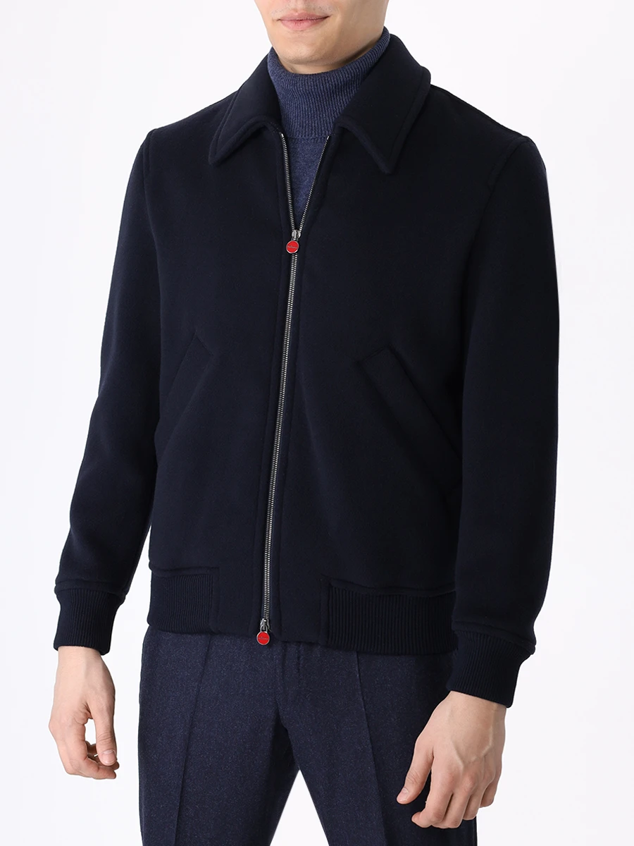 Куртка шерстяная KITON UW1591 YC401907 Синий  Фото 4