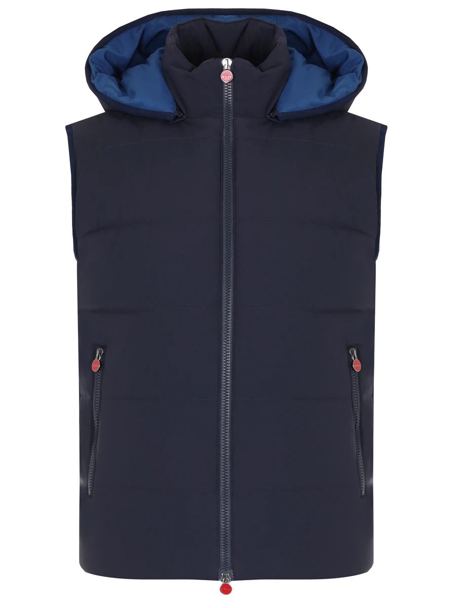 Жилет стеганый KITON UW1585 YC401002 Синий 