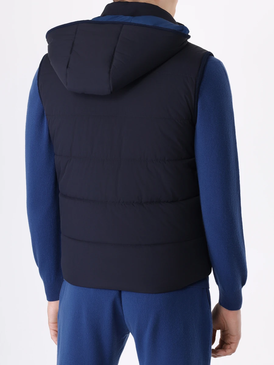 Жилет стеганый KITON UW1585 YC401002 Синий  Фото 3
