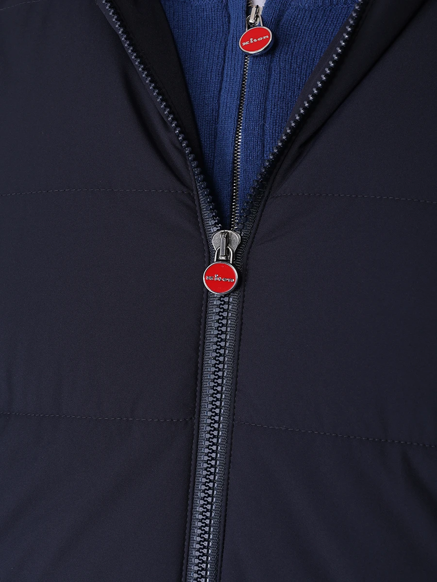 Жилет стеганый KITON UW1585 YC401002 Синий  Фото 5