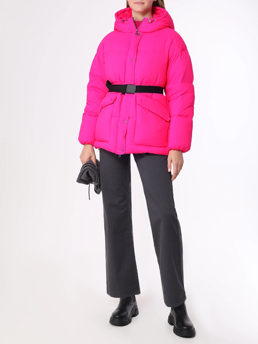 

Пуховик стеганый, Розовый, 1281QW-0079-QD083