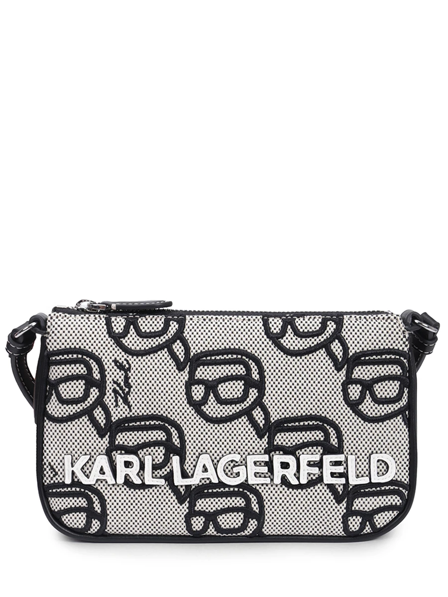 Сумка текстильная KARL LAGERFELD 235W3097 A996, размер Один размер, цвет серый - фото 1