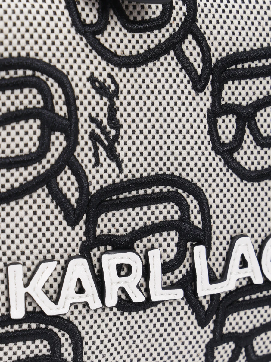 Сумка текстильная KARL LAGERFELD 235W3097 A996, размер Один размер, цвет серый - фото 5
